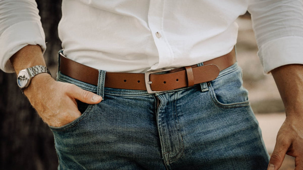 best leather dress belts for men