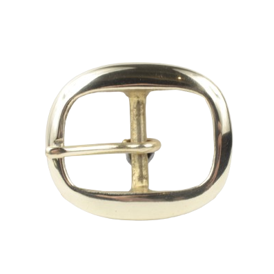 1.25 Inch 32mm Brass Oval Belt Buckle