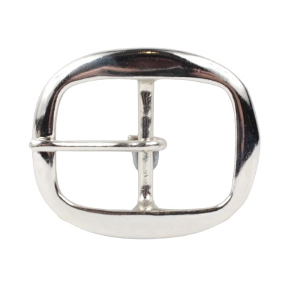 1.5 Inch 38mm Silver Oval Belt Buckle