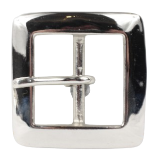 1.5 Inch 38mm Silver Square Belt Buckle