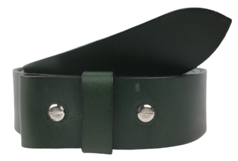 1 Inch Wide Green Leather Belt Strap Chicago Screws