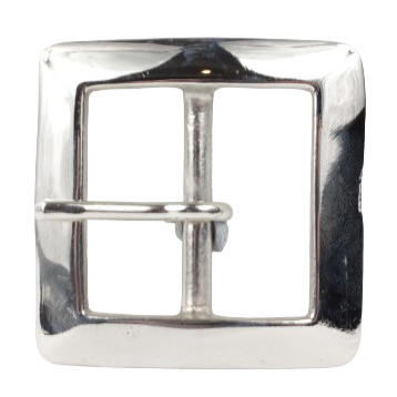 1.75 Inch 45mm Silver Square Belt Buckle
