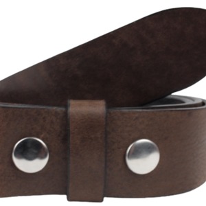1 1/2 Inch Dark Brown Belt Strap