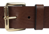1 3/4 Brown Leather Belt