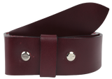 2 Inch Made to Measure Burgundy Leather Belt Strap