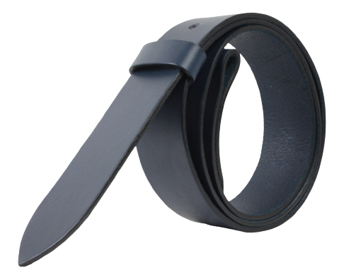 45mm Interchangeable Blue Leather Belt Strap