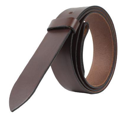 50mm Wide Chestnut Belt Strap with Chicago Screws