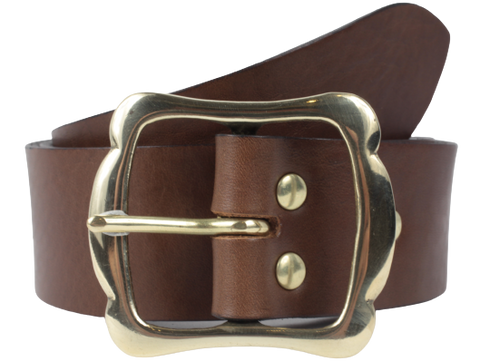 45mm Brown Leather Jean Belt