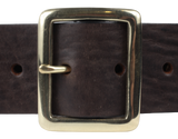 45mm Dark Brown Leather Jean Belt