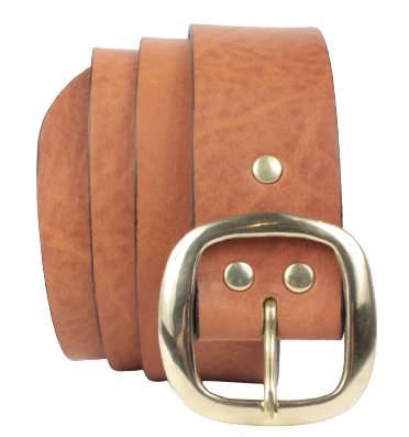 45mm Wide Brass Oval Jean Belt