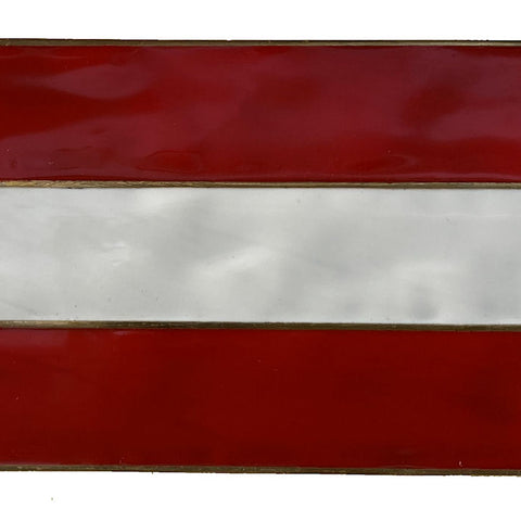 Austrian Flag Belt Buckle