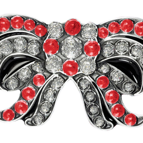 Bow Red Belt Buckle