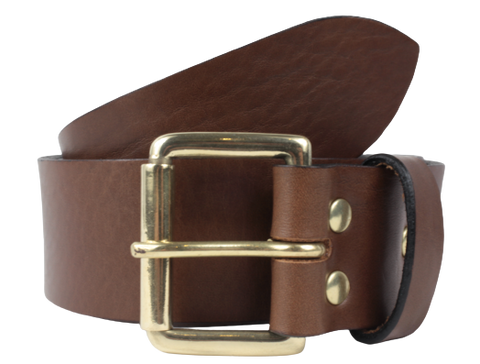 Brown 1 3/4 Inch Leather Belt