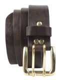 Brown 2 Prong Leather Belt