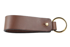 Brown Leather Keychain Holder