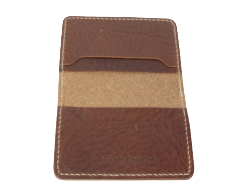 Brown Slimline 4 Card Wallet