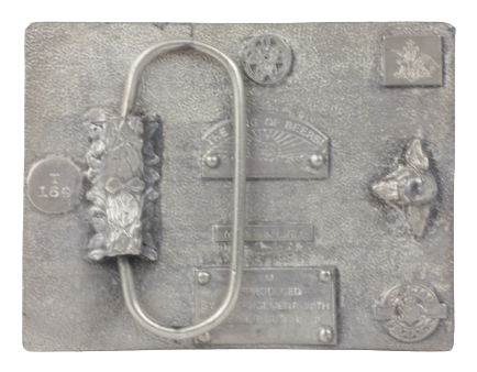 Budweiser King of Beers Shire Horses Belt Buckle Back