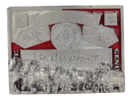 Budweiser King of Beers Shire Horses Belt Buckle