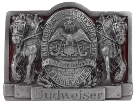 Budweiser Shires Anheuser-Busch Brewing Ass' N Belt Buckle