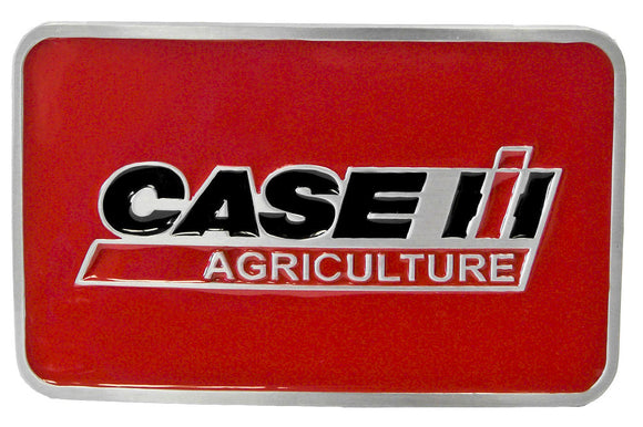Case Logo Red Rectangle Belt Buckle