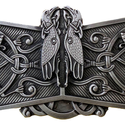 Celtic Dog and Bird Belt Buckle
