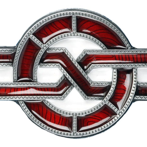 Celtic Eight Red Belt Buckle
