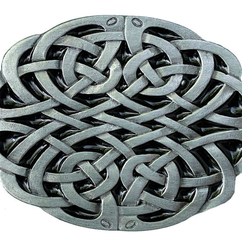 Celtic Oval Design Belt Buckle