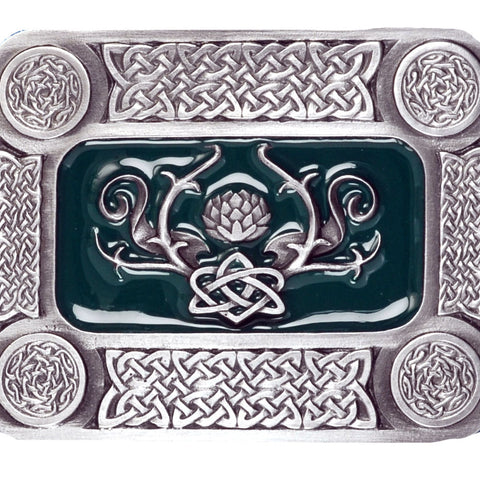 Celtic Rectangle Border Belt Buckle
