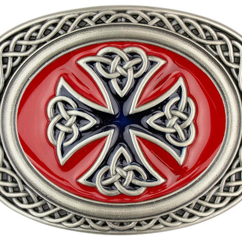Celtic Red Belt Buckle
