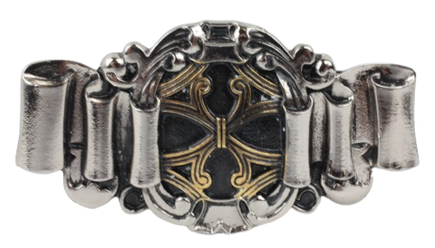 Celtic Ribbon Gold Silver Belt Buckle