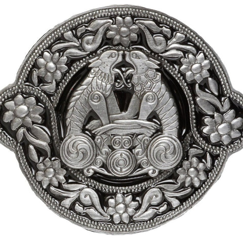 Celtic Twin Dragons Belt Buckle