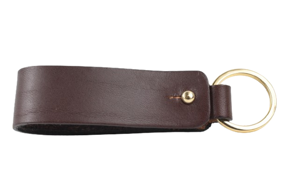 Chestnut Leather Keychain Holder