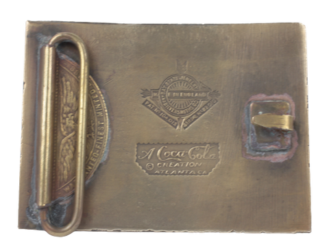 Coca Cola Tiffany Foundry Belt Buckle Back
