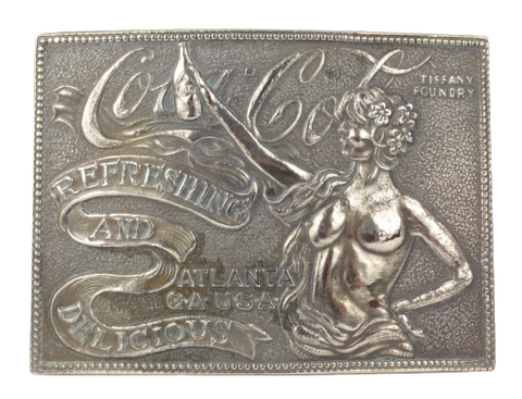 Coca Cola Tiffany Foundry Belt Buckle