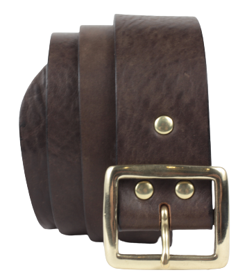 Dark Brown 1.75 Inch Leather Belt