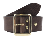 Dark Brown 1 3/4 Inch Wide Leather Belt
