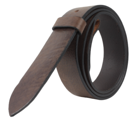 50mm Dark Brown Belt Strap with Chicago Screws