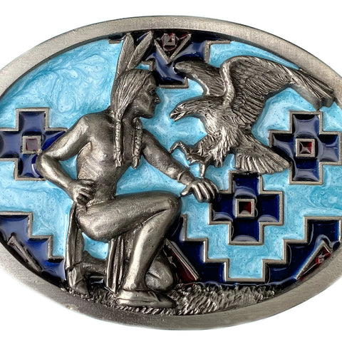 Eagle Master Indian Belt Buckle