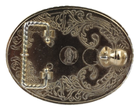 Eagle Oval Harley Davidson Belt Buckle Back