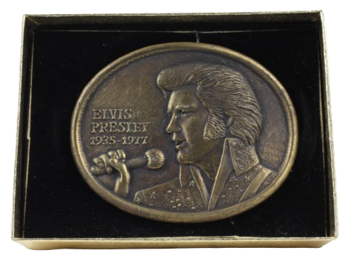 First Edition 1935 1977 Elvis Presley Belt Buckle