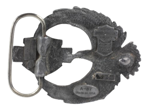 Flying Eagle Harley Davidson Belt Buckle Back