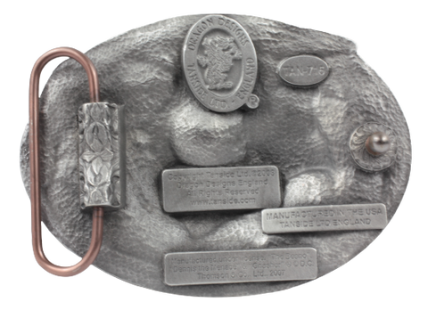 Gnasher Oval Belt Buckle Back