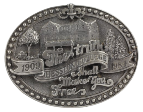 Hesston 1909 to 1984 Limited Edition The Truth Shall Make You Free Belt Buckle