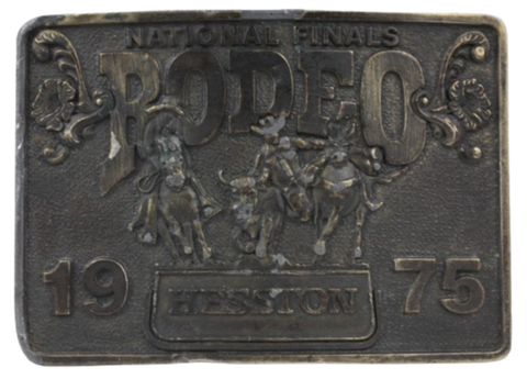 Hesston National Finals Rodeo NFR 1975 Belt Buckle