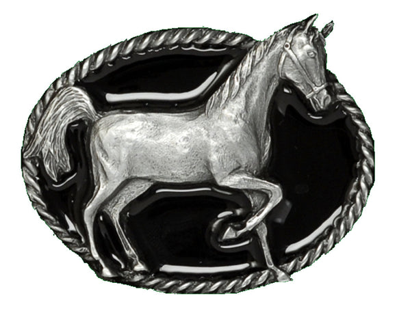 Horse Silver Bolo Tie
