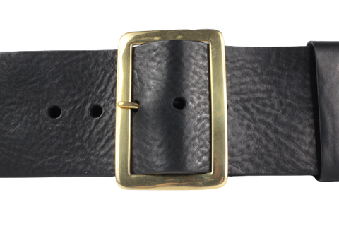 Santa Belt 3 Inch Wide Luxury Deluxe Full Grain Leather Belt