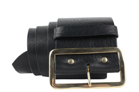 Santa Belt 4 Inch Wide (100mm) Luxury Deluxe Full Grain Leather Belts
