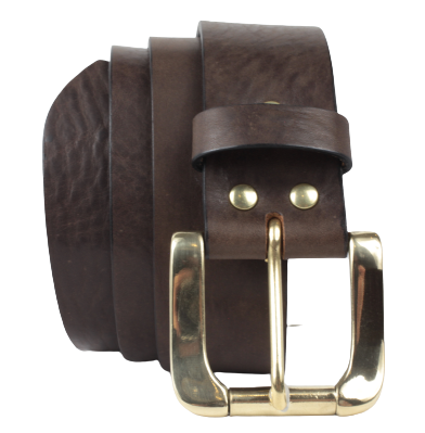 Dark Brown 1 3/4 wide Leather Belt