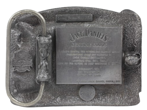 Jack Daniels Old No 7 Tennessee Whiskey Gold Copper Plated Belt Buckle Back