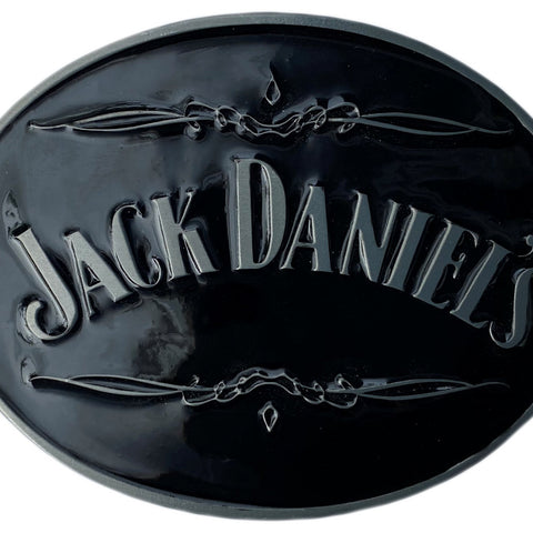 Jack Daniels Oval Black Belt Buckle